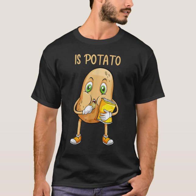 Camiseta Comida de Castigo Vegana Patata   Es Patata (Anverso)