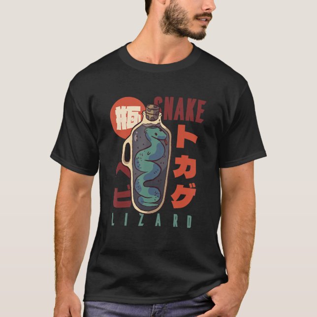 Camiseta Comida de confort: deliciosa serpiente en macarron (Anverso)