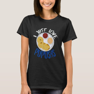 Camiseta Comida de El Salvador Me encantan las Pupusas Band