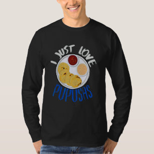 Camiseta Comida de El Salvador Me encantan las Pupusas Band