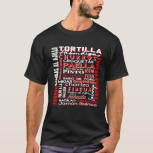 Camiseta Comida De Espaa Tortilla Espaola España Paella