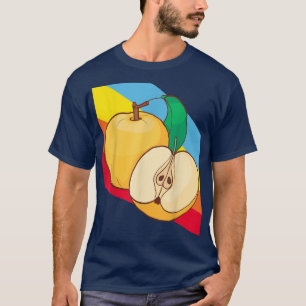 Camiseta Comida de fruta amarilla de Apple Vegetarian