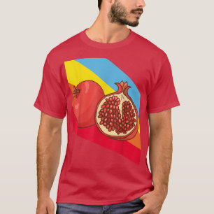 Camiseta Comida de fruta granada Vegetariana