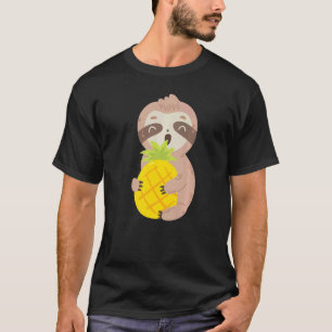 Camiseta Comida de frutas tropicales de piña con espuma sua
