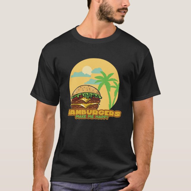 Camiseta Comida de hamburguesas (Anverso)