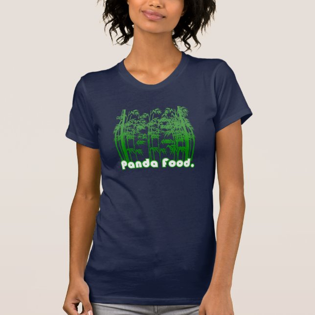 Camiseta Comida de la panda (señoras) (Anverso)