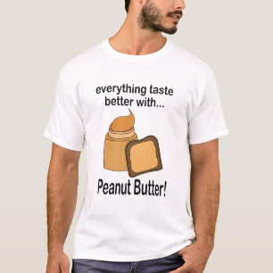 Camiseta Comida de mantequilla de cacahuete divertida
