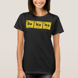 Camiseta Comida de mesa periódica de elementos químicos div