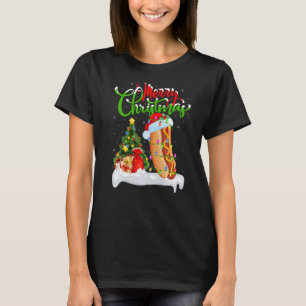 Camiseta Comida de perro caliente Navidad Decoraciones de P