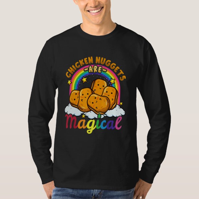 Camiseta Comida de pollo Nuggets Comida rápida Comida Diver (Anverso)