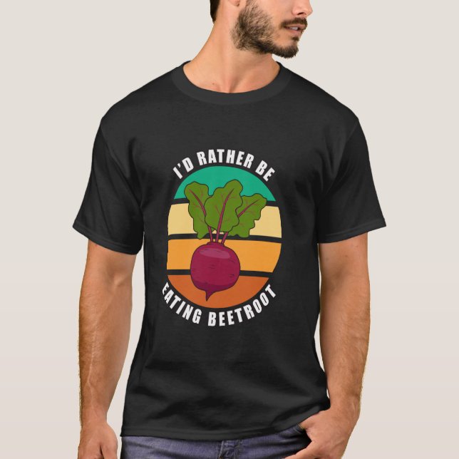 Camiseta Comida de remolacha para nutriciones saludables (Anverso)