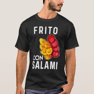 Camiseta Comida de República Dominicana Frito Con Salami Pl