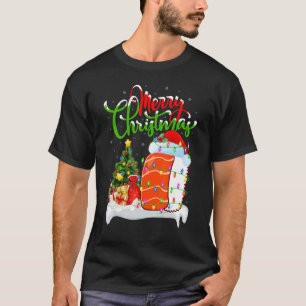 Camiseta Comida de sushi navidad decoración Santa Sushi Nav