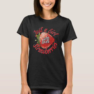 Camiseta Comida de verano de bayas rojas Frutas Mujeres Niñ