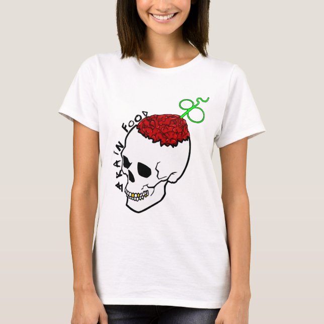 Camiseta Comida del cerebro (Anverso)