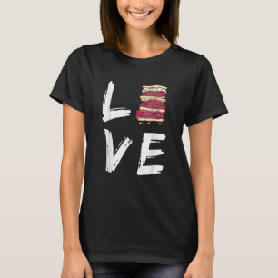 Camiseta Comida del Día Nacional del Sándwich de Amor