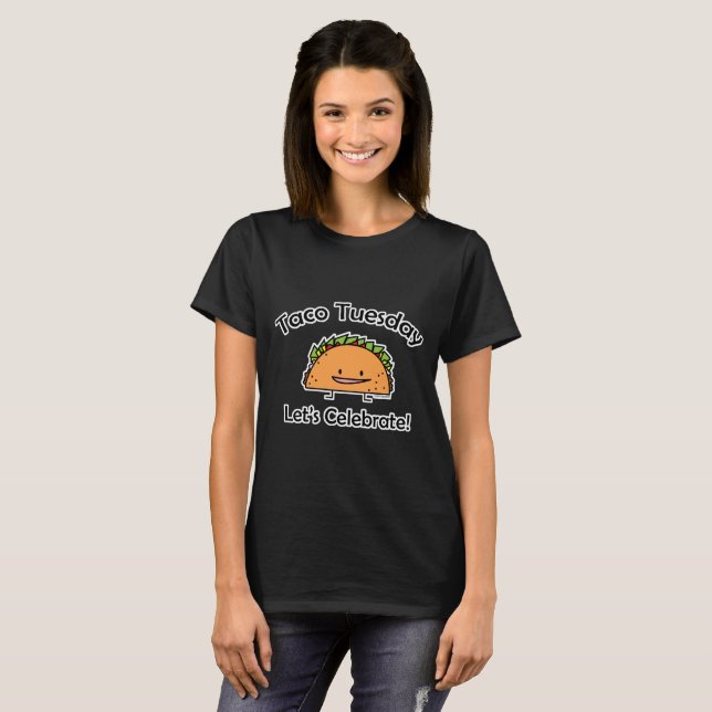 Camiseta Comida del mexicano del queso de la cáscara de (Anverso completo)