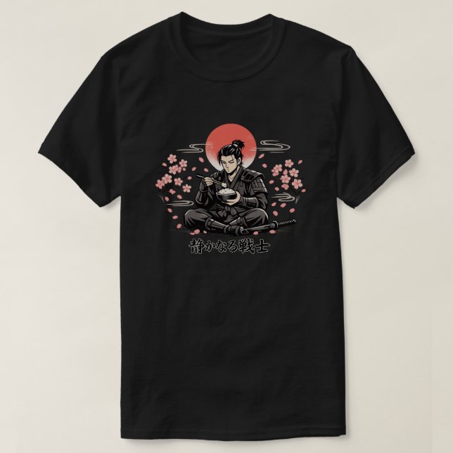 Camiseta Comida del Samurái Silencioso (Diseño del anverso)