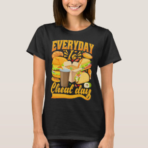 Camiseta Comida diaria del día de la comida cita comidas pi