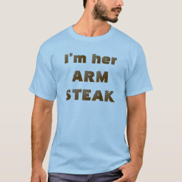 Camiseta Comida divertida de humor de carne de acero para c