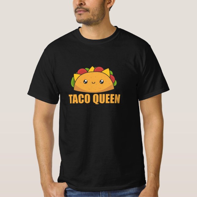 Camiseta Comida divertida de Taco Queen Cinco De Mayo Tacos (Anverso)