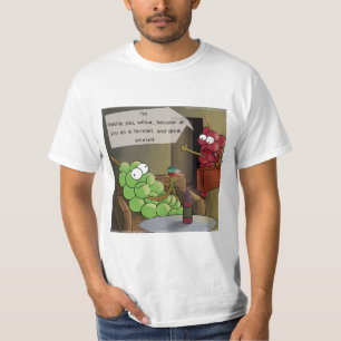 Camiseta Comida divertida de uva, cómico de vino y matrimon