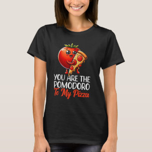 Camiseta Comida divertida italiana Pomodoro Tomato Pizza Sl