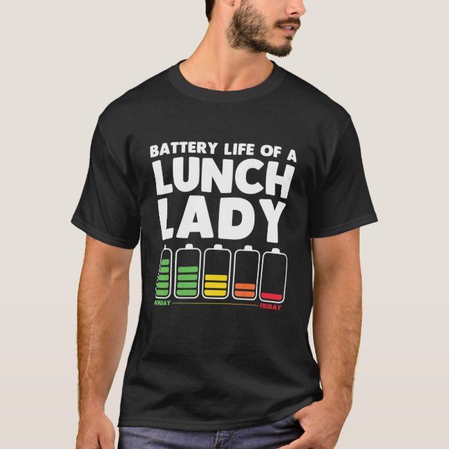 Camiseta Comida divertida Lady Arte Para Hombres Cafetería  (Anverso)