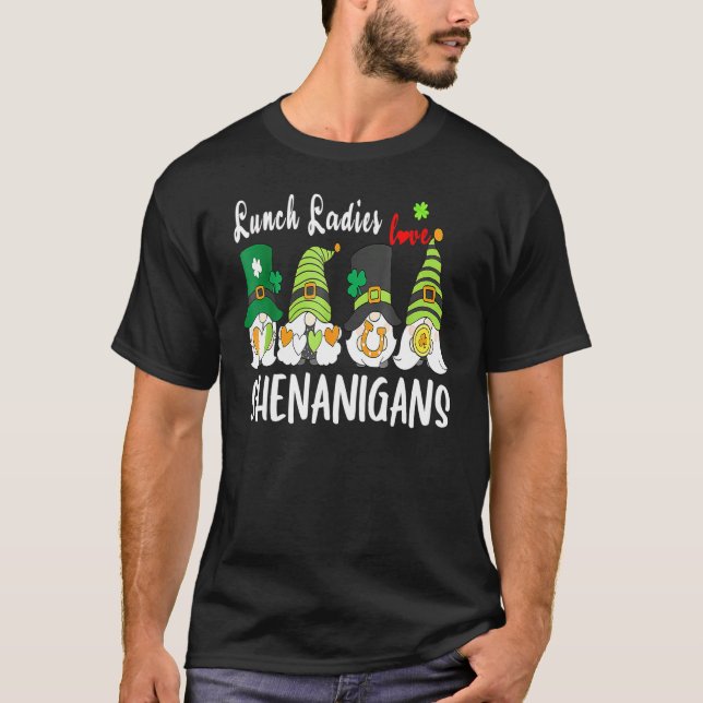 Camiseta Comida divertida Las Damas Aman A Shenanigans Gnom (Anverso)