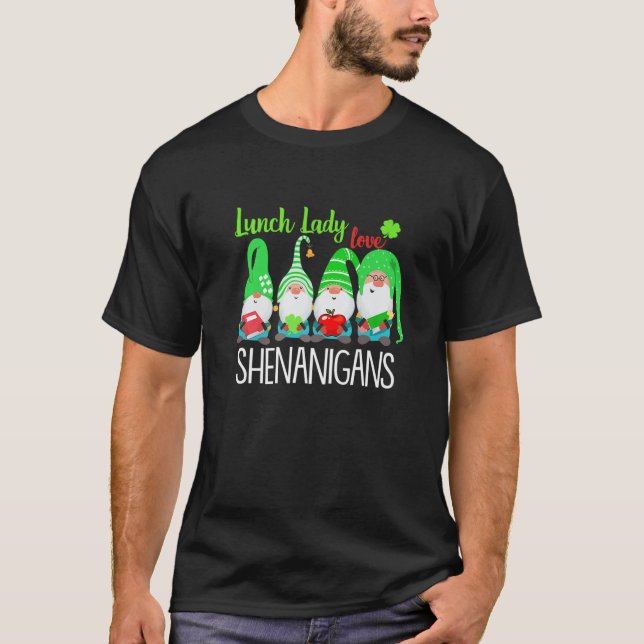 Camiseta Comida divertida Las Damas Aman A Shenanigans Gnom (Anverso)