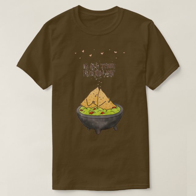 Camiseta Comida divertida me golpea en relación seriaChip (Diseño del anverso)