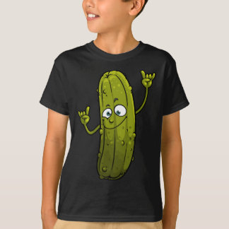 Camiseta Comida divertida para hombres mujeres pepino baila