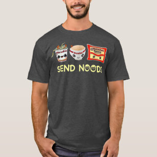 Camiseta Comida divertida Ramen Noodle Japonés Enviar Noods