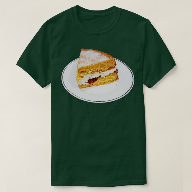 Camiseta Comida dulce Victoria Esponge de pastel (Diseño del anverso)