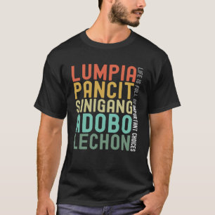 Camiseta Comida filipina Lumpia Pancit Sinigang anuncio