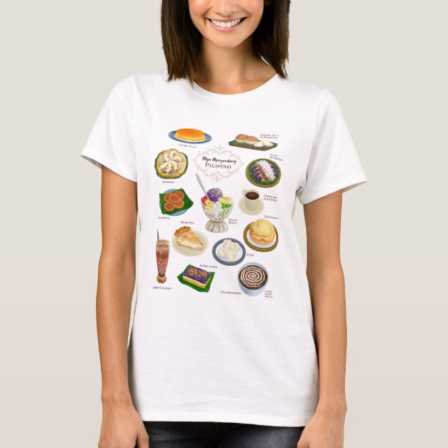 Camiseta Comida filipina / Meryenda / Postres (Anverso)
