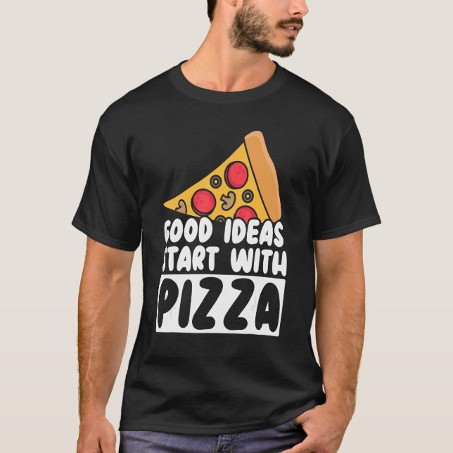Camiseta Comida italiana Pizza (Anverso)