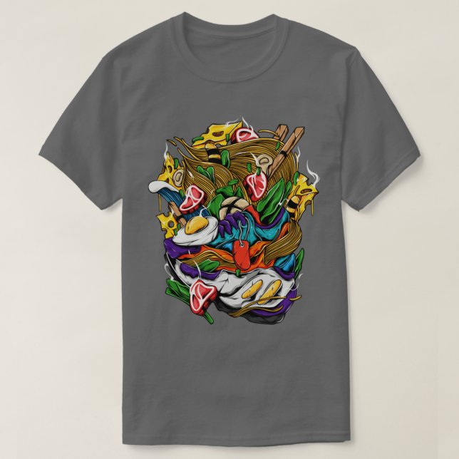 Camiseta Comida japonesa2 (Diseño del anverso)