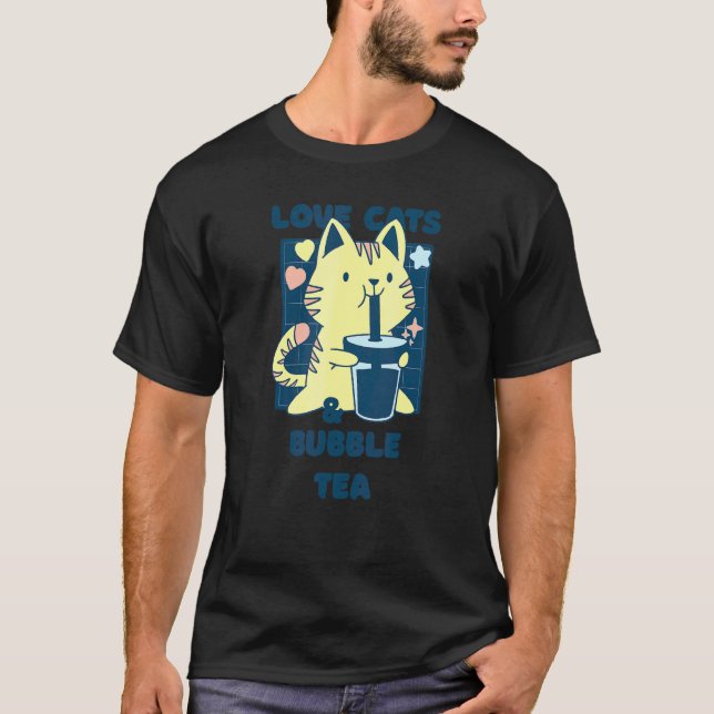Camiseta Comida Japonesa Asiática Gato Mascota Corazón Amor (Anverso)