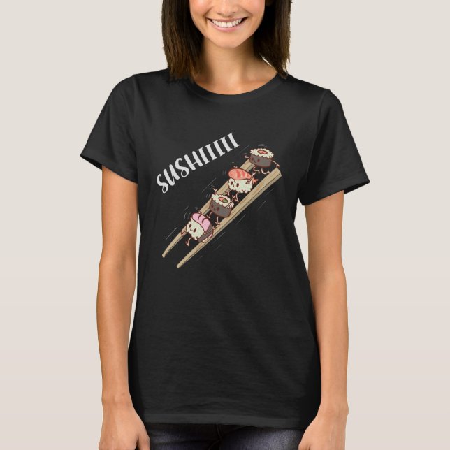 Camiseta Comida Japonesa Asiática Sushi Slide (Anverso)