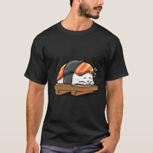 Camiseta Comida japonesa de Guay Kawaii durmiendo sushi