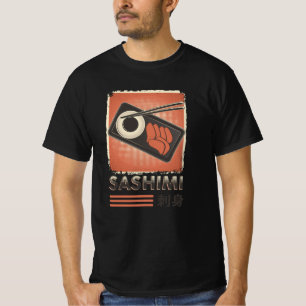 Camiseta Comida japonesa de sashimi perfecta   Estilo de ép