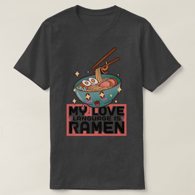 Camiseta Comida Japonesa Divertida Japón Sopa De Fideos Ama (Diseño del anverso)