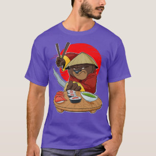 Camiseta Comida japonesa I Maki Lover I Samurai Sushi Bear