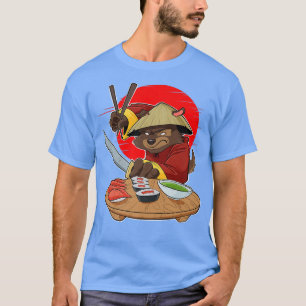 Camiseta Comida japonesa I Maki Lover I Samurai Sushi Dog