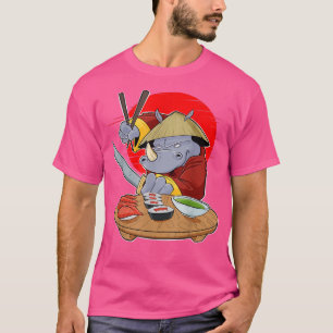Camiseta Comida japonesa I Maki Lover I Samurai Sushi Rhino