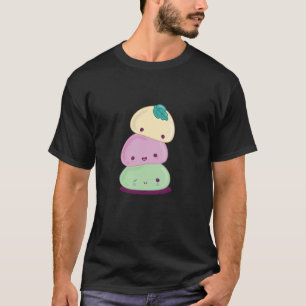 Camiseta Comida Japonesa Mochi Apilada Linda