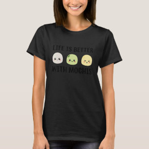 Camiseta Comida japonesa Mochi con Mochis