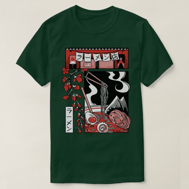 Camiseta Comida Japonesa Ramen 442 (Diseño del anverso)