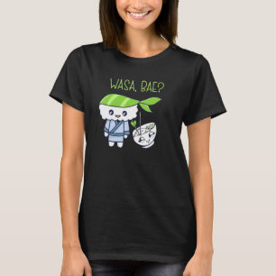 Camiseta Comida Japonesa Sashimi Wasa Bae Salmón Sushi